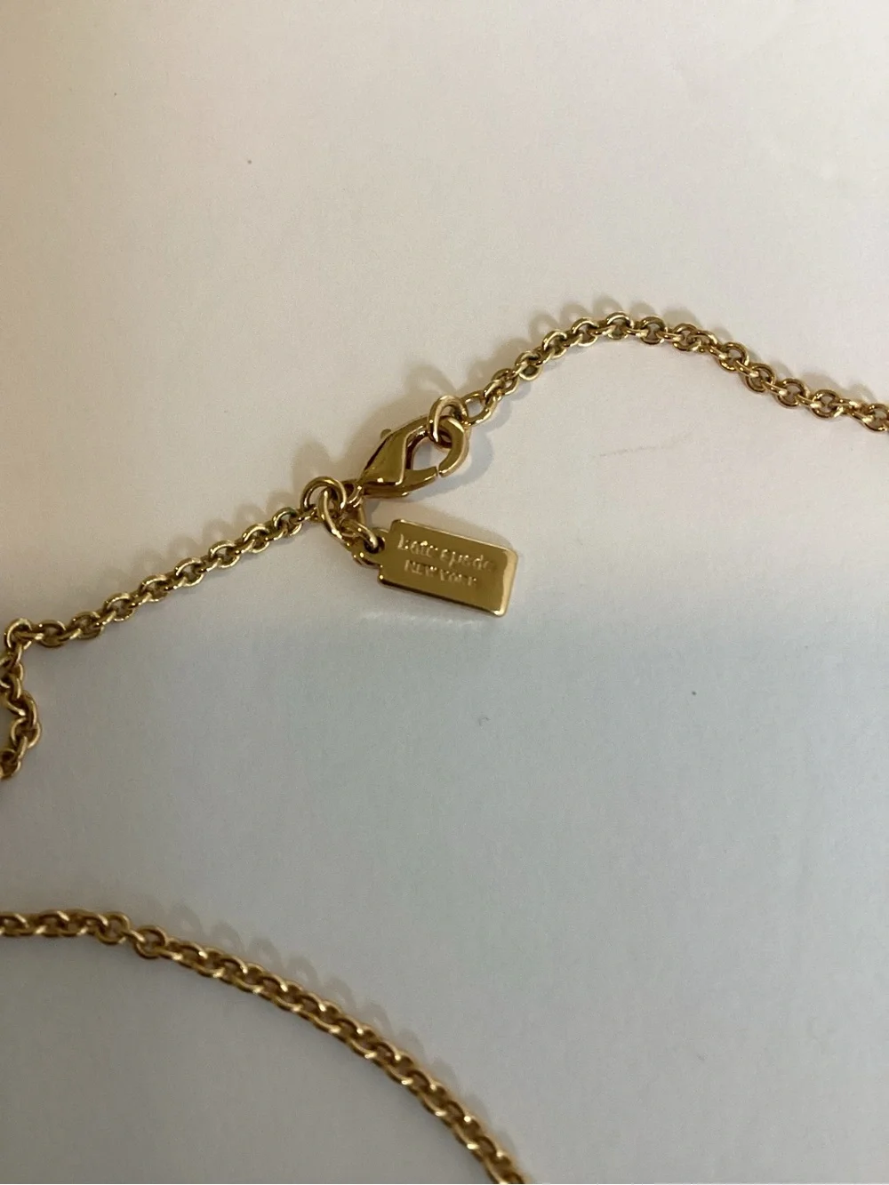 Kate Spade New York LOVE Key Pendant Necklace Rare Archived Dust Bag